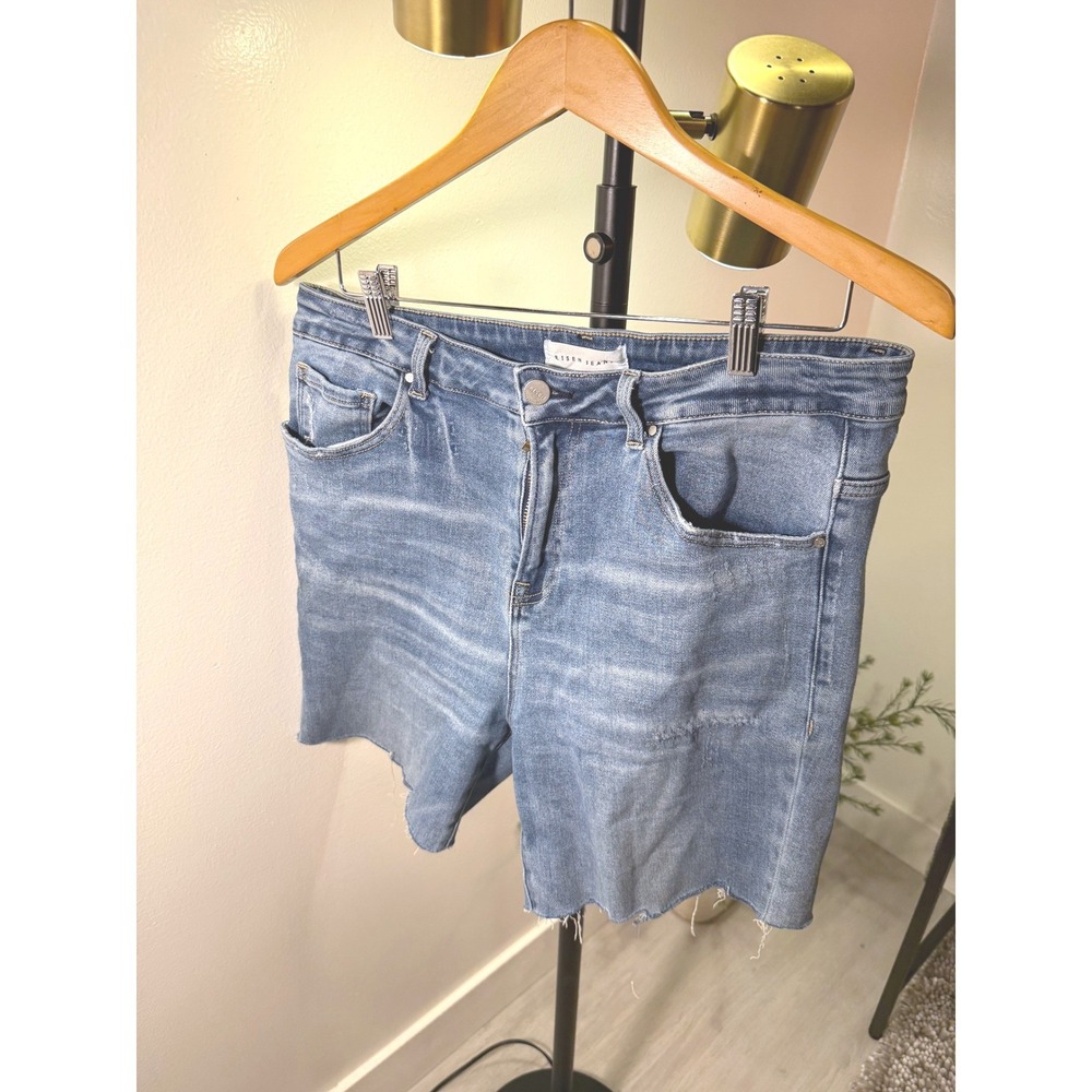 perfect jorts Risen Los Angeles Womens 1XL 12 14 16 stretchy wash indie skater